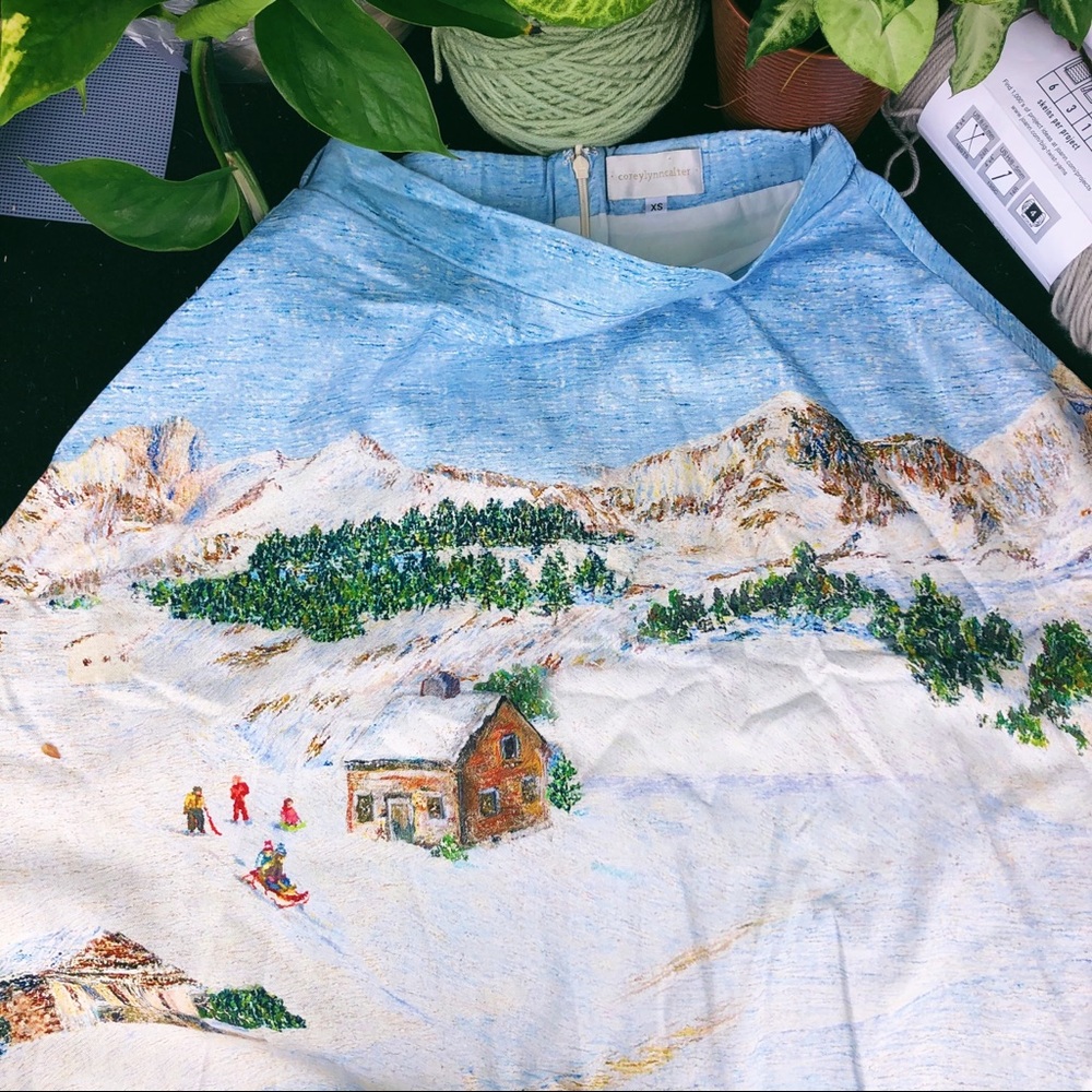 Corey Lynn Calter Anthropologie Wonderland Skirt